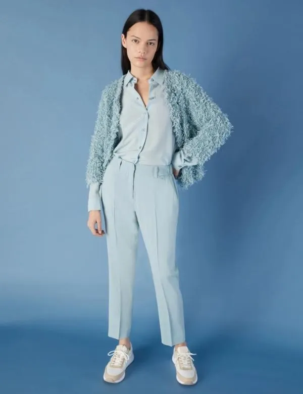 Marella Trousers Women Chinos Skyblue