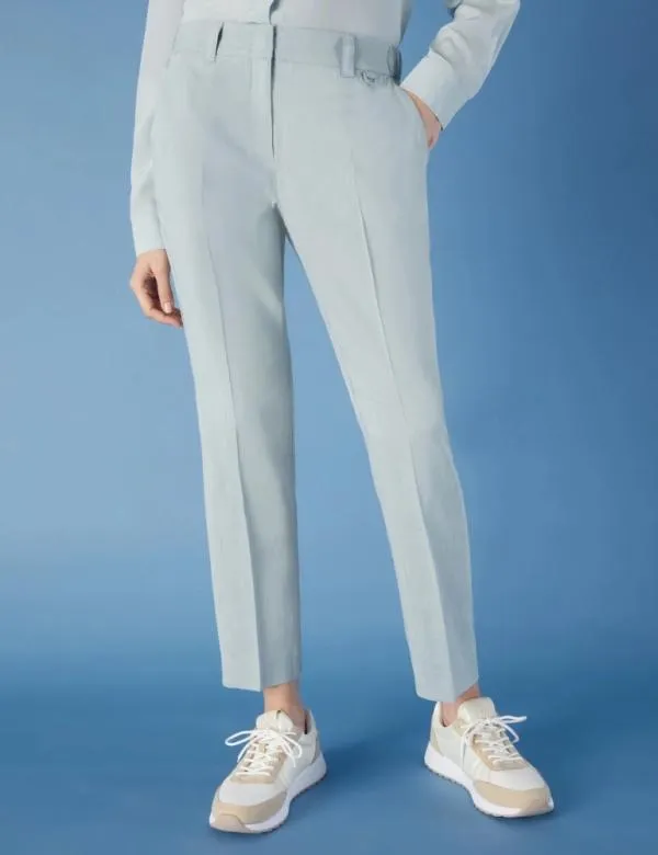 Marella Trousers Women Chinos Skyblue