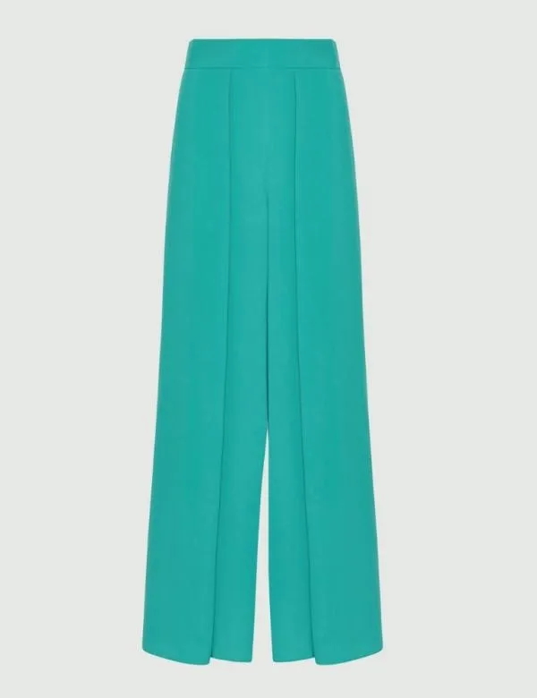 Marella Trousers Women Crepe Trousers Emerald