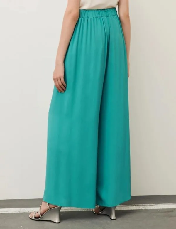 Marella Trousers Women Crepe Trousers Emerald