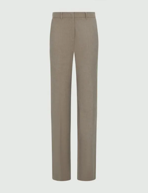 Marella Trousers Women Flared Trousers Hazelnut Brown