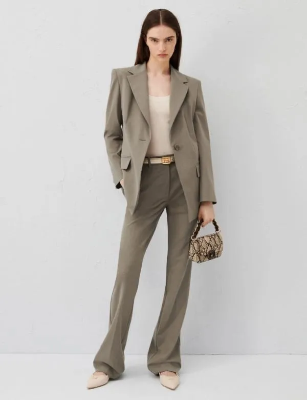 Marella Trousers Women Flared Trousers Hazelnut Brown