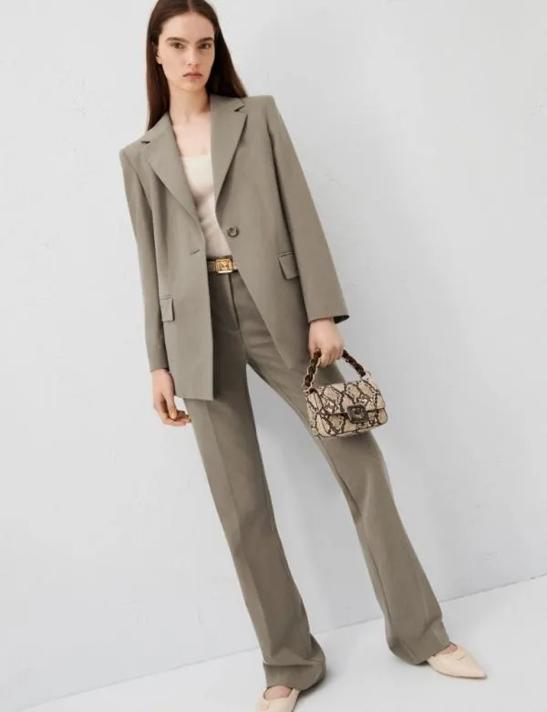 Marella Trousers Women Flared Trousers Hazelnut Brown