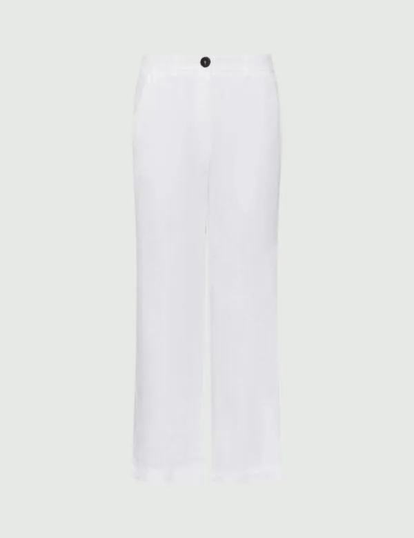 Marella Trousers Women Flared Trousers White