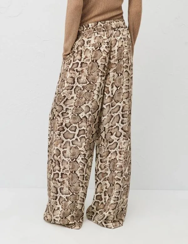 Marella Trousers Women Patterned Trousers Natural