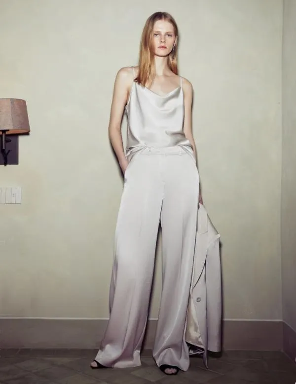 Marella Trousers Women Satin Trousers Stone