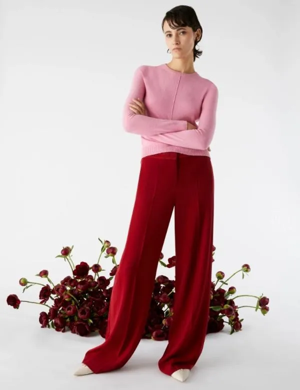 Marella Trousers Women Straightleg Trousers Red