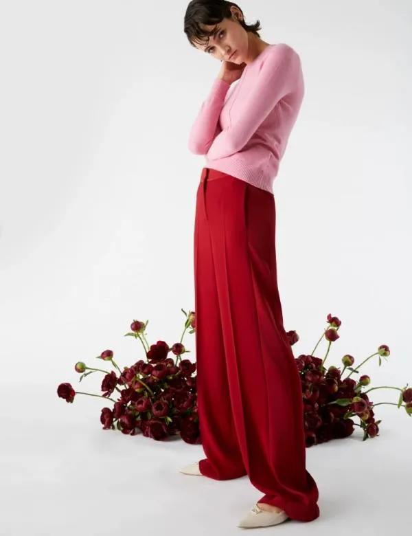 Marella Trousers Women Straightleg Trousers Red