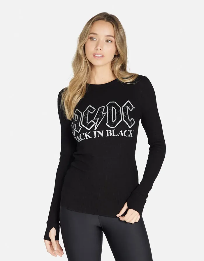 McKinley ACDC Crystals Black Women039s Lauren Moshi Long Sleeve