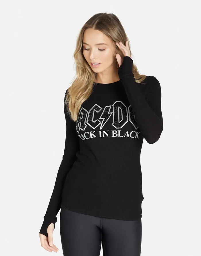 McKinley ACDC Crystals Black Women039s Lauren Moshi Long Sleeve