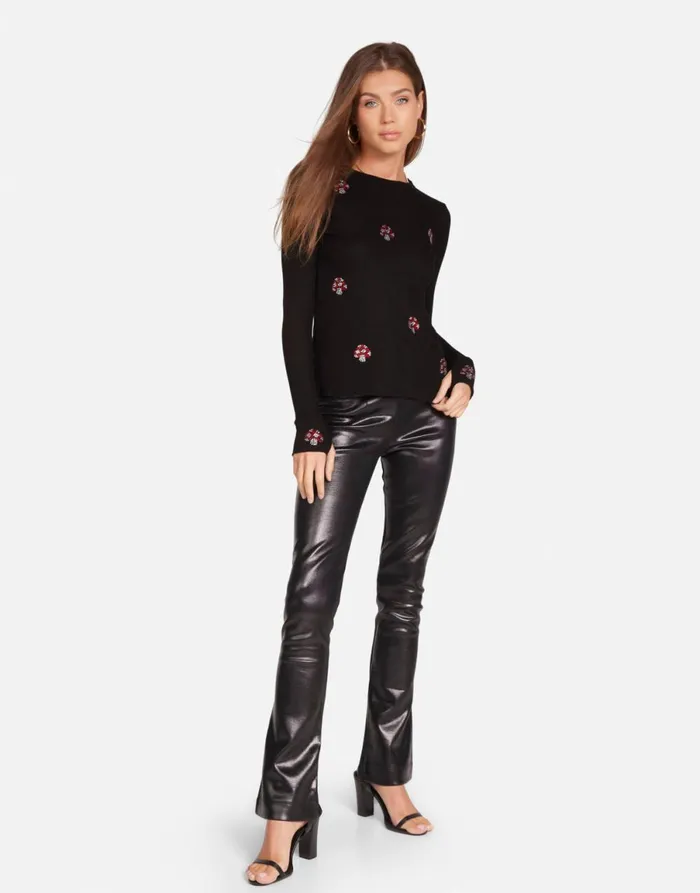 McKinley Crystal Mushrooms Black Women039s Lauren Moshi Long Sleeve