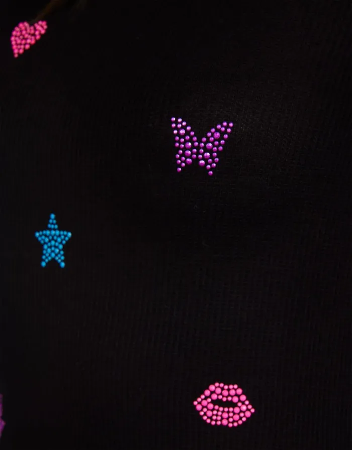 McKinley Neon Stud Elements Black Women039s Lauren Moshi Long Sleeve