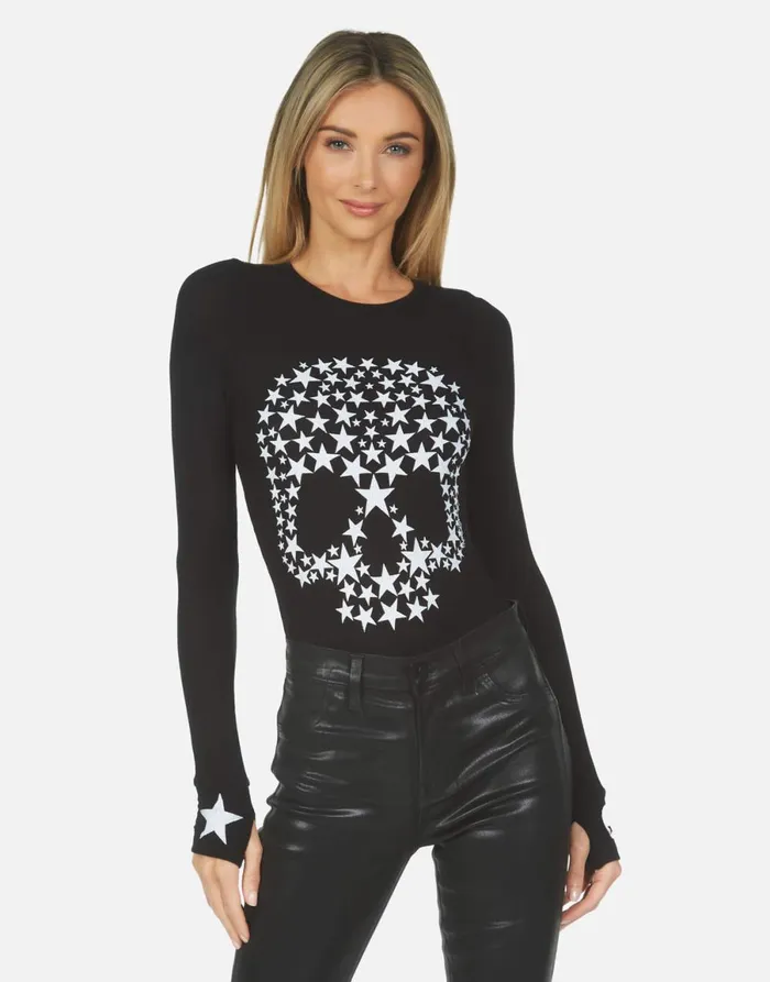 McKinley Star Skull Black Women039s Lauren Moshi Long Sleeve