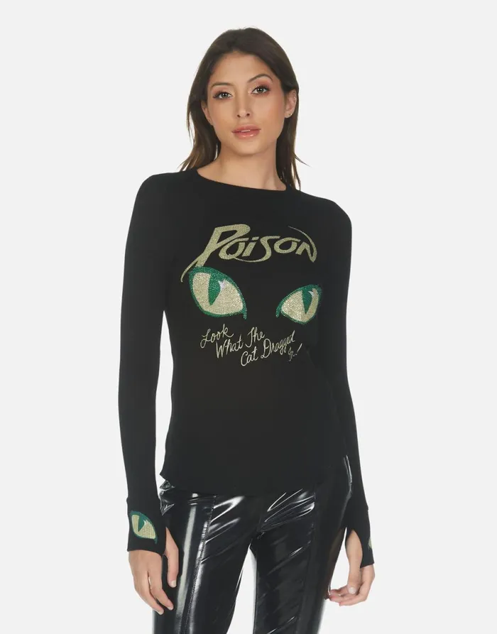 McKinley X Crystal Poison Black Women039s Lauren Moshi Long Sleeve
