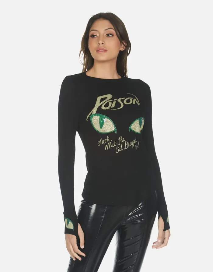 McKinley X Crystal Poison Black Women039s Lauren Moshi Long Sleeve