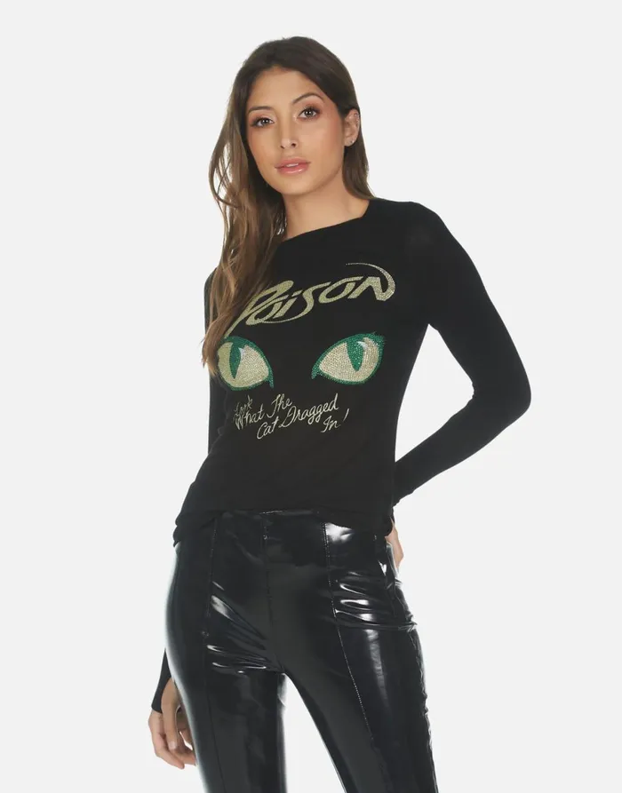 McKinley X Crystal Poison Black Women039s Lauren Moshi Long Sleeve