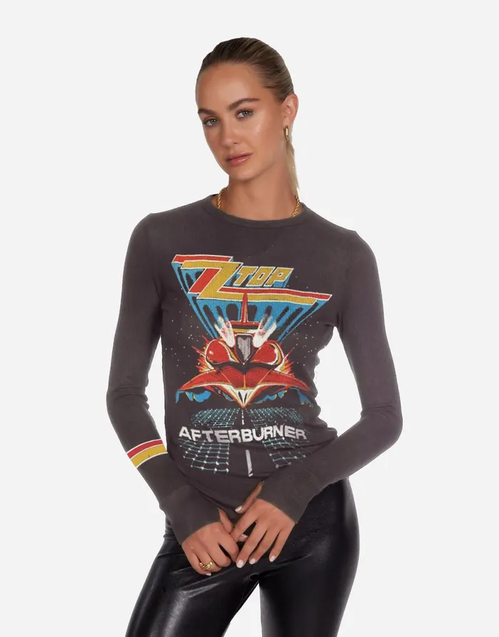 McKinley ZZ Top Afterburner Vintage Black Women039s Lauren Moshi Long Sleeve