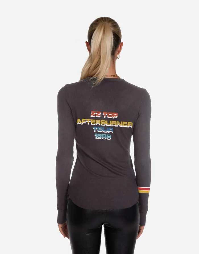 McKinley ZZ Top Afterburner Vintage Black Women039s Lauren Moshi Long Sleeve