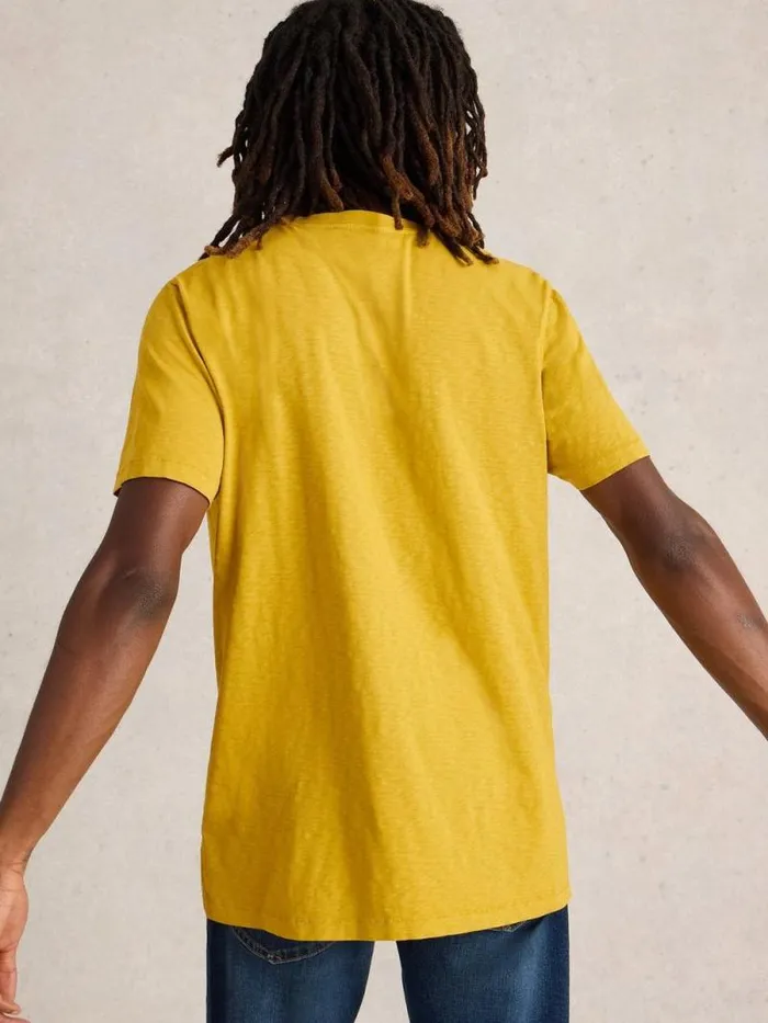 Men Abersoch Short Sleeve Tee Light Yellow White Stuff Loungewear