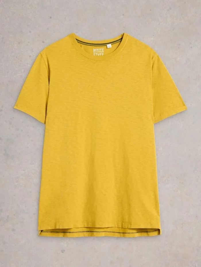 Men Abersoch Short Sleeve Tee Light Yellow White Stuff Loungewear