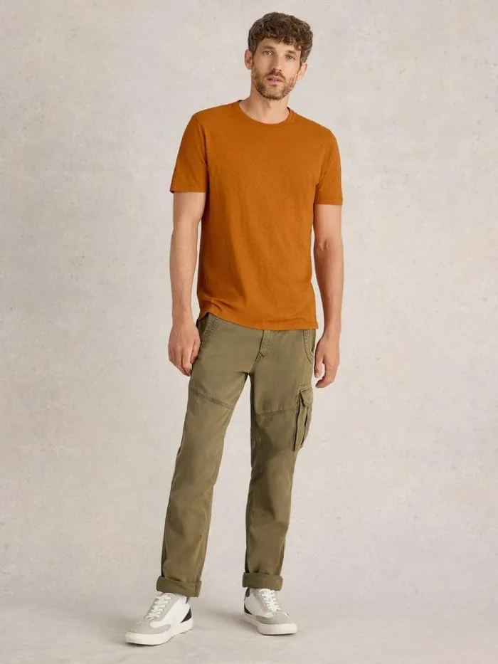 Men Abersoch Short Sleeve Tee Orange White Stuff Loungewear