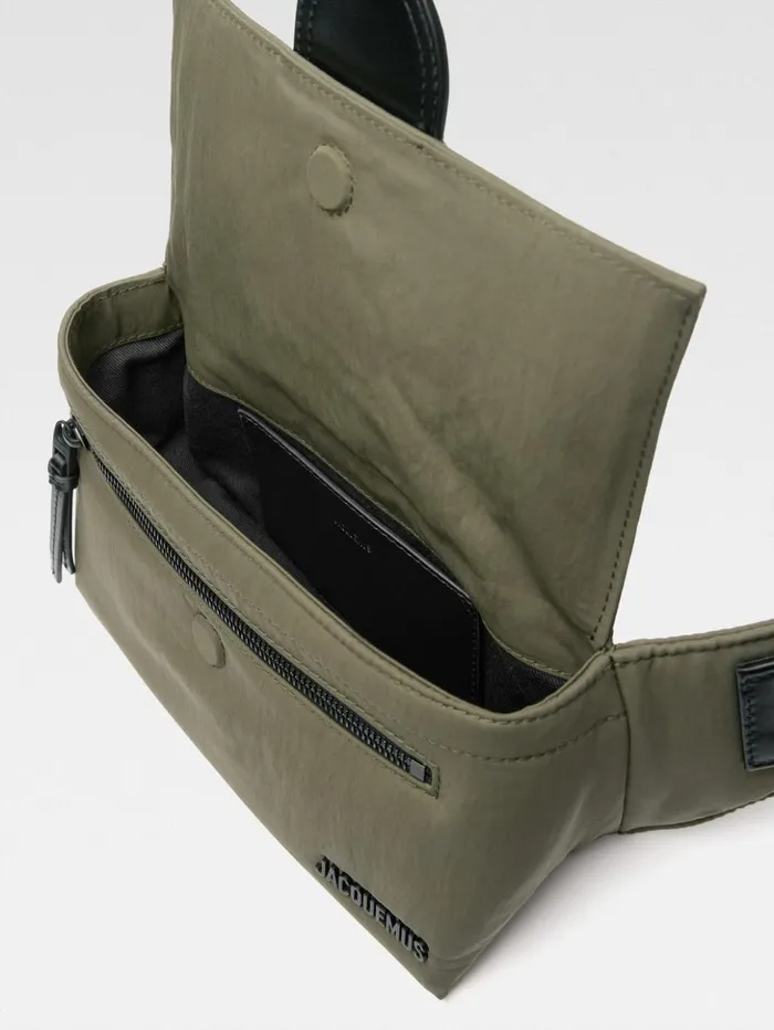 Men Bags JACQUEMUS The Bambino Bum Bag Khaki Men Bags JACQUEMUS The Bambino Bum Bag Khaki