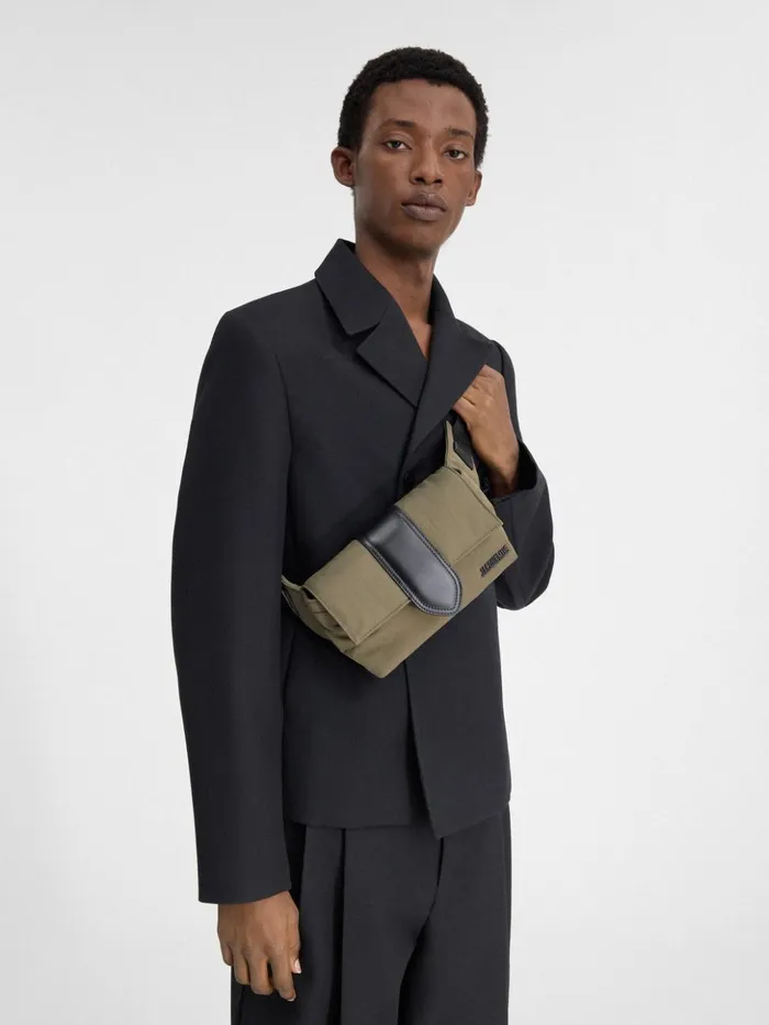 Men Bags JACQUEMUS The Bambino Bum Bag Khaki Men Bags JACQUEMUS The Bambino Bum Bag Khaki