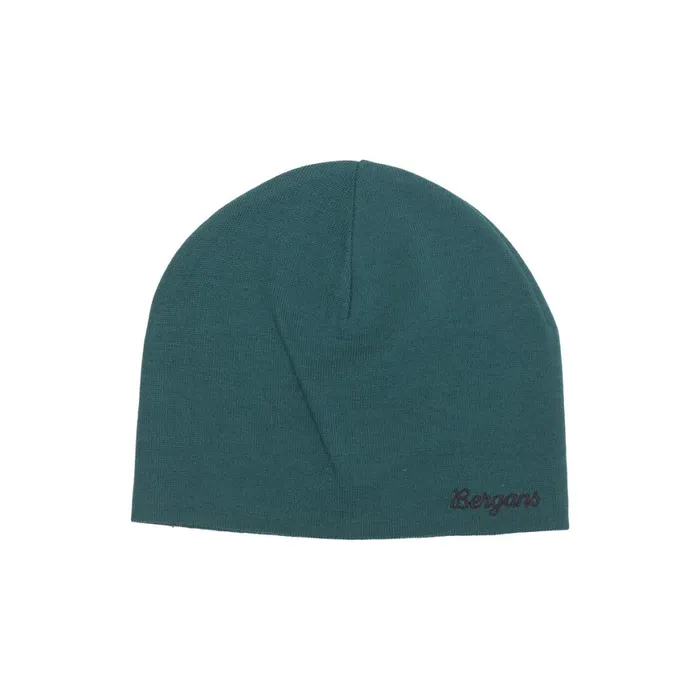 Men Bergans Of Norway Beanies And Caps Allround Thin Merino Beanie Malachite Green