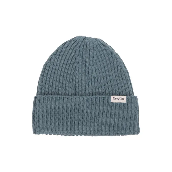 Men Bergans Of Norway Beanies And Caps Nordmarka Merino Beanie Grey Sage