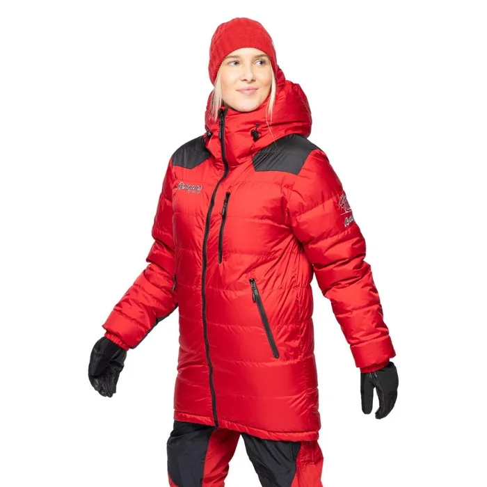 Men Bergans Of Norway Down Jackets Expedition Down Light Parka Red Black
