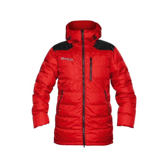 Men Bergans Of Norway Down Jackets Expedition Down Light Parka Red Black