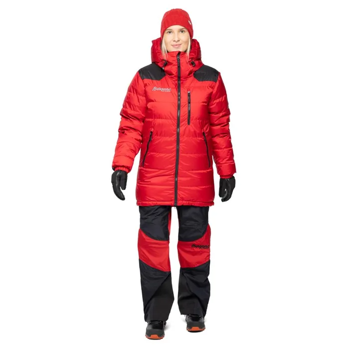 Men Bergans Of Norway Down Jackets Expedition Down Light Parka Red Black
