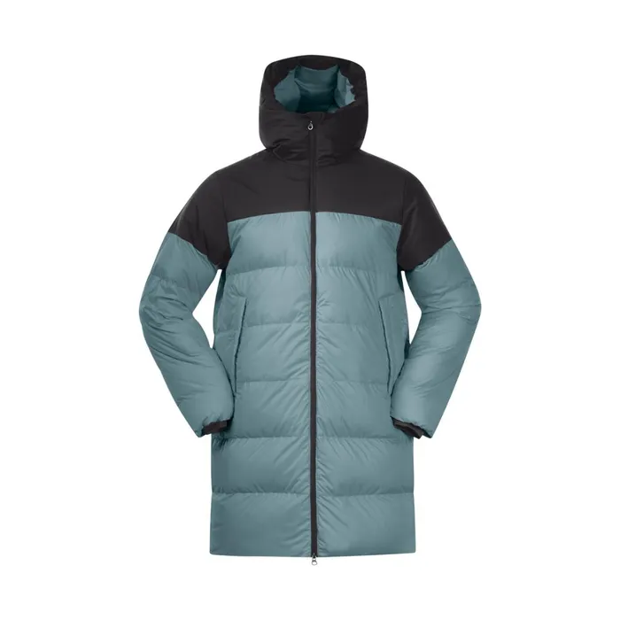 Men Bergans Of Norway Down Jackets Oslo Urban Down Parka Grey Sage Black