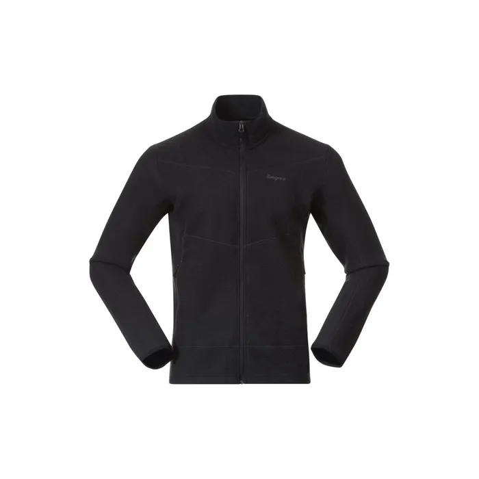Men Bergans Of Norway Fleece Rabot Merino Fleece Midlayer Jacket Dark Shadow Grey