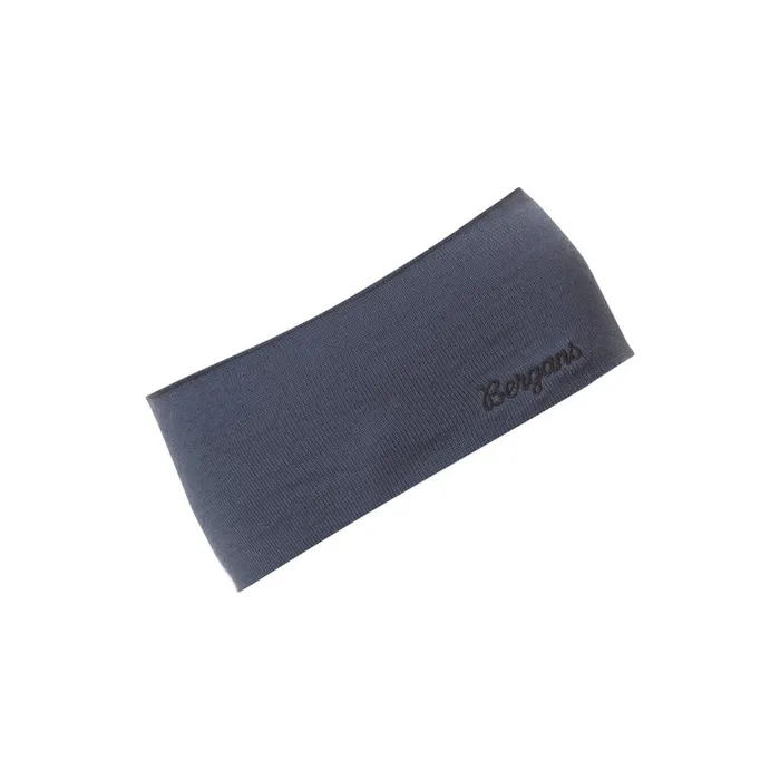 Men Bergans Of Norway Headband Allround Thin Merino Headband Granite Blue