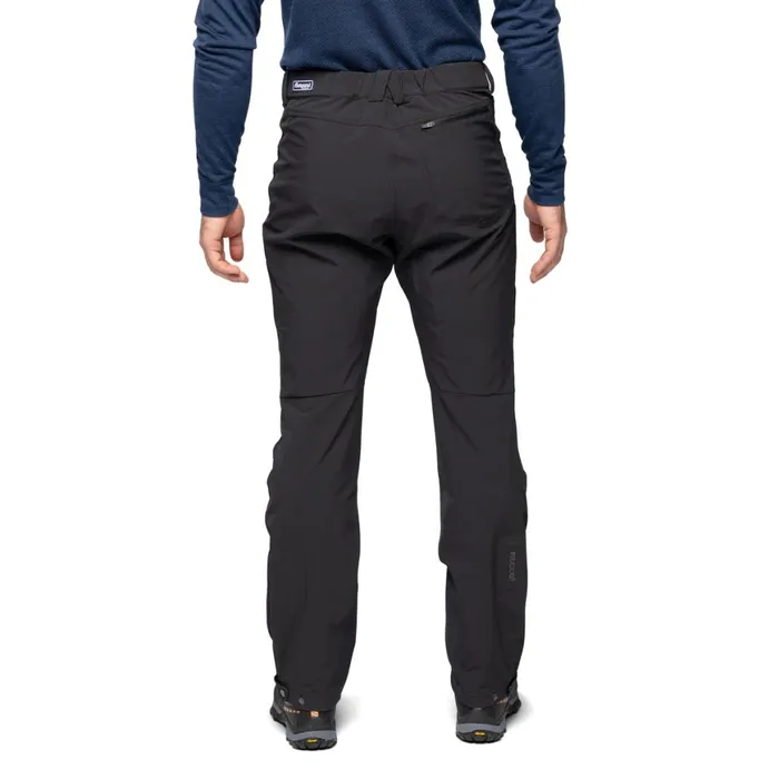 Men Bergans Of Norway Hiking Pants Breheimen Softshell Pants Black Solid Charcoal