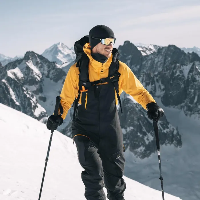 Men Bergans Of Norway Ski Pants Y Mountainline Bold 3l Shell Bib Pants