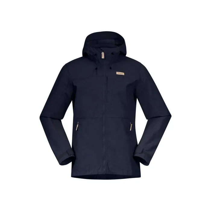 Men Bergans Of Norway Softshell Jackets Nordmarka Leaf Light Wind Jacket Navy Blue