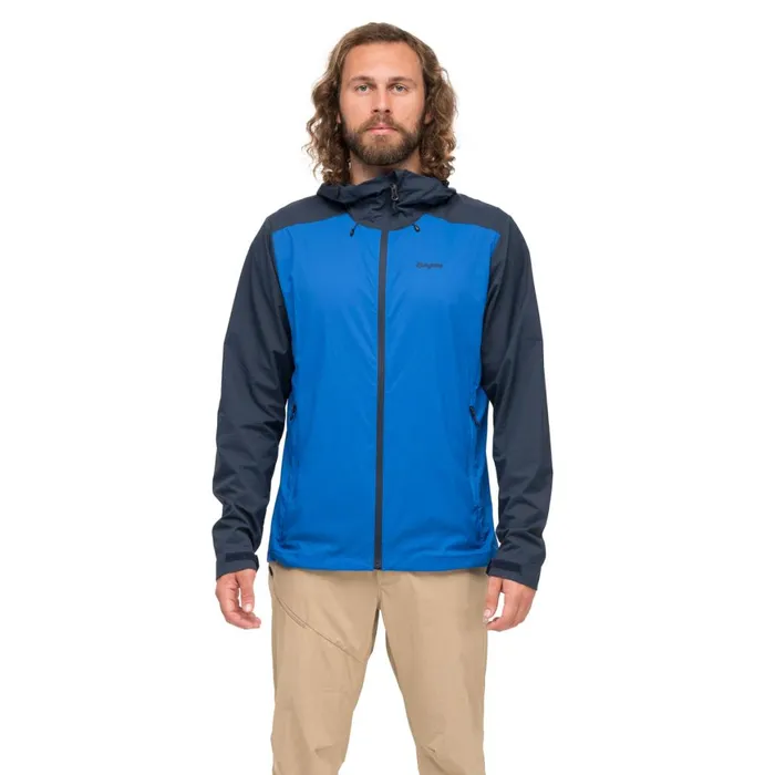 Men Bergans Of Norway Softshell Jackets Rabot Windbreaker Jacket Space Blue Navy Blue