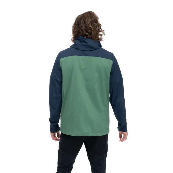 Men Bergans Of Norway Softshell Jackets Skar Light Windbreaker Jacket Dark Jade Green Navy Blue