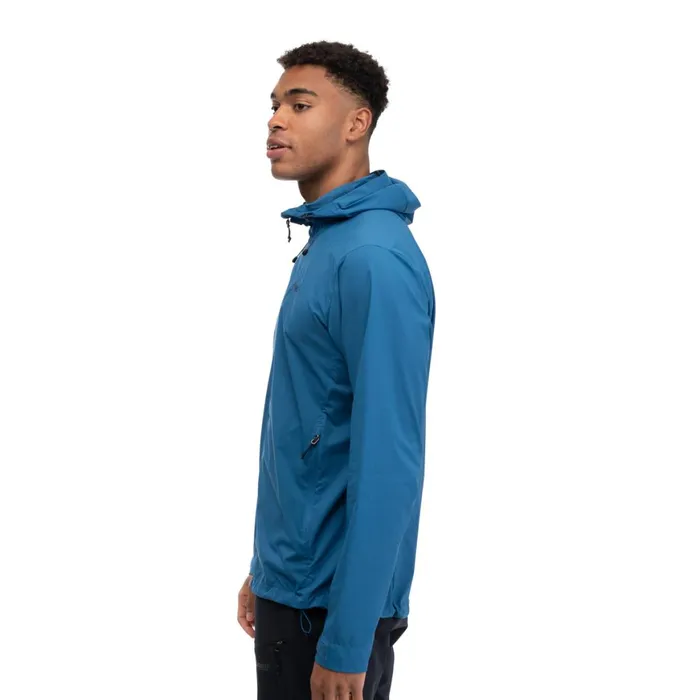 Men Bergans Of Norway Softshell Jackets Skar Light Windbreaker Jacket North Sea Blue