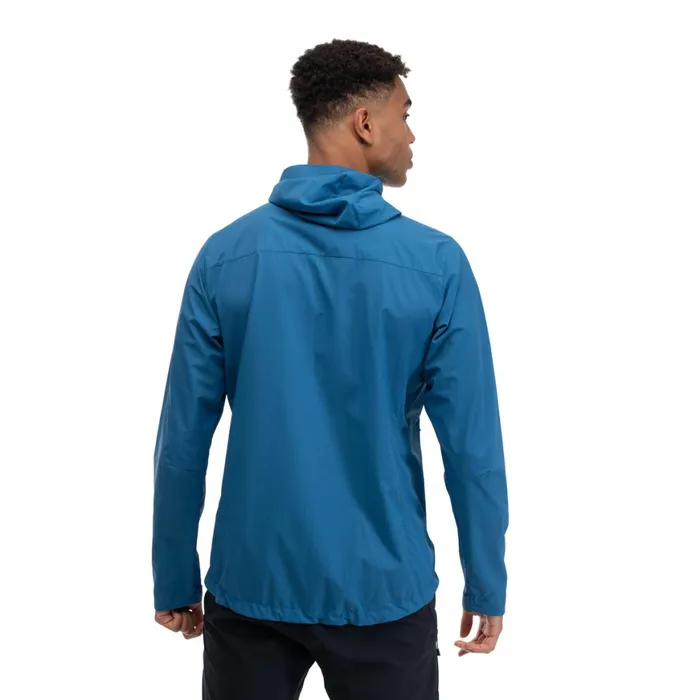 Men Bergans Of Norway Softshell Jackets Skar Light Windbreaker Jacket North Sea Blue