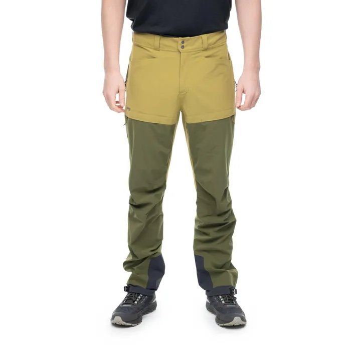 Men Bergans Of Norway Softshell Pants Bekkely Hybrid Pants Olive Green Dark Olive Green