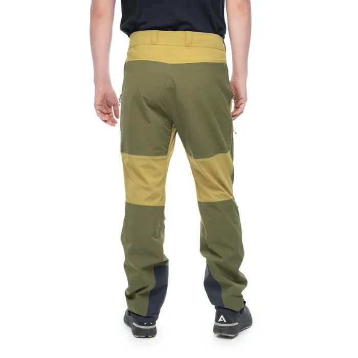 Men Bergans Of Norway Softshell Pants Bekkely Hybrid Pants Olive Green Dark Olive Green