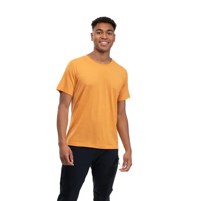 Men Bergans Of Norway TShirts Urban Wool Tee Golden Field