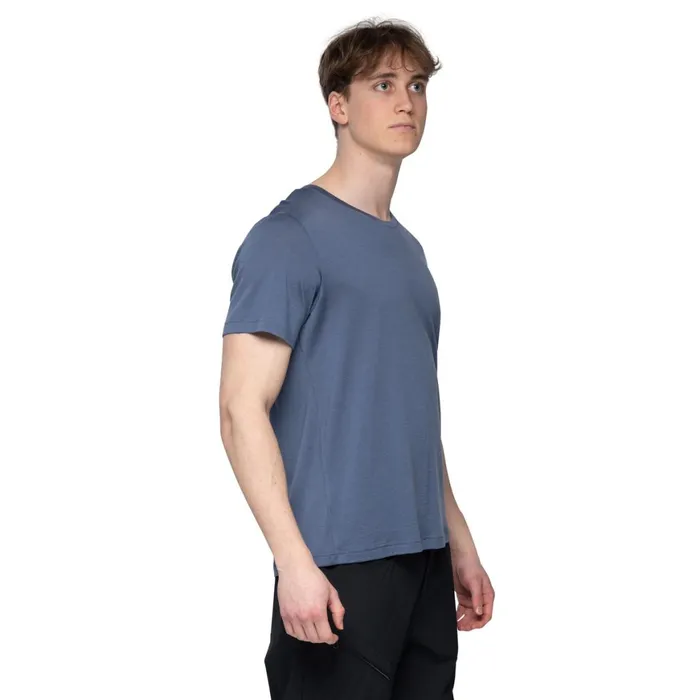 Men Bergans Of Norway TShirts Whenever Merino Tee Granite Blue