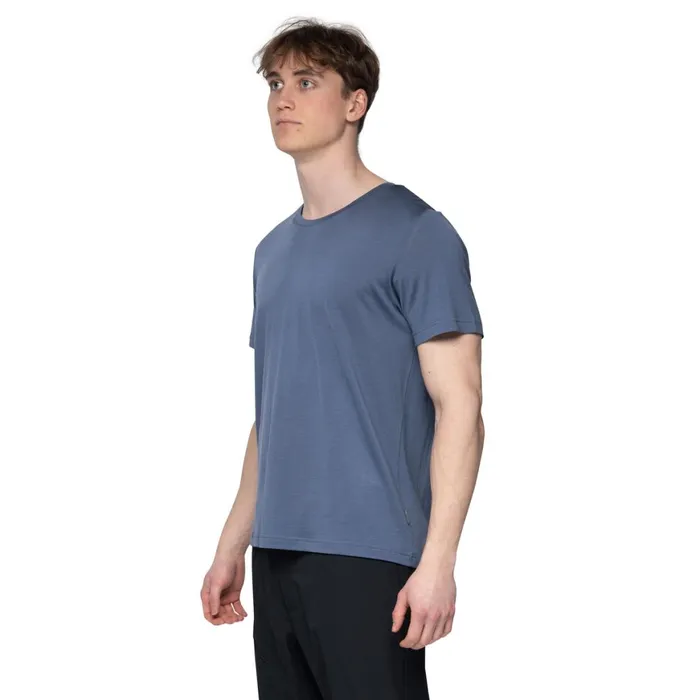 Men Bergans Of Norway TShirts Whenever Merino Tee Granite Blue