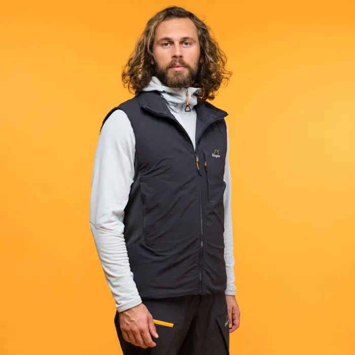 Men Bergans Of Norway Vests Y Mountainline Light Insulated Air Vest Dark Shadow Grey