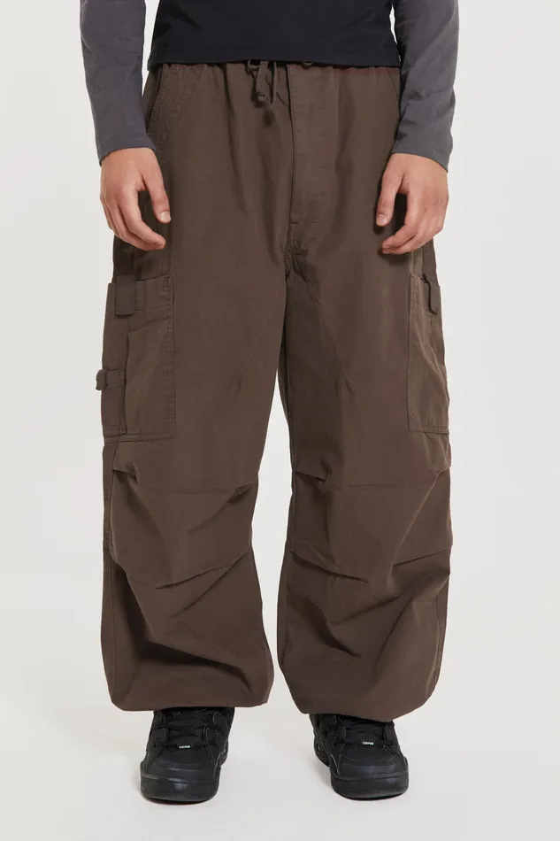 Men Bestsellers Jaded London Shop Brown Parachute Cargo Pants
