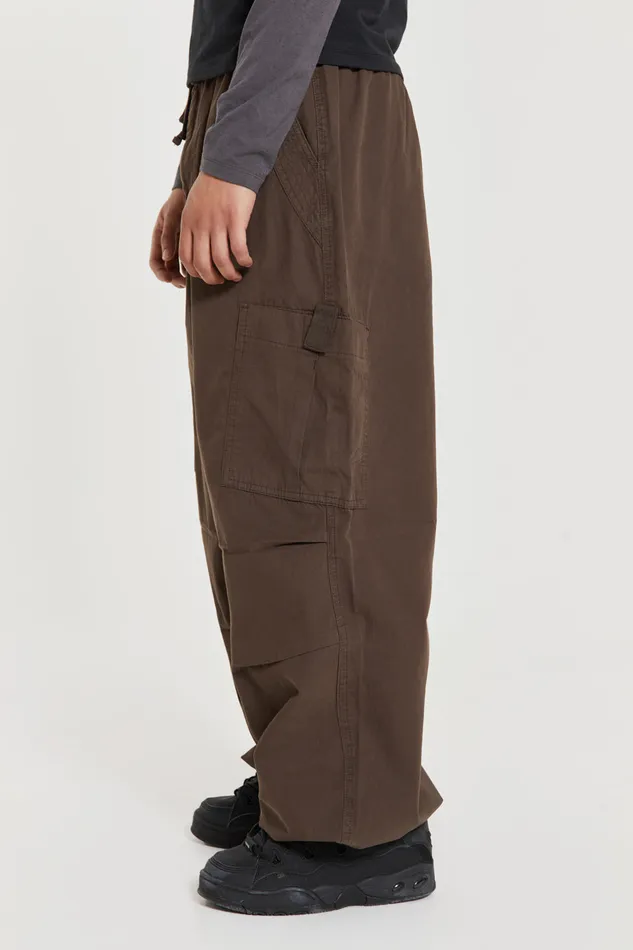 Men Bestsellers Jaded London Shop Brown Parachute Cargo Pants